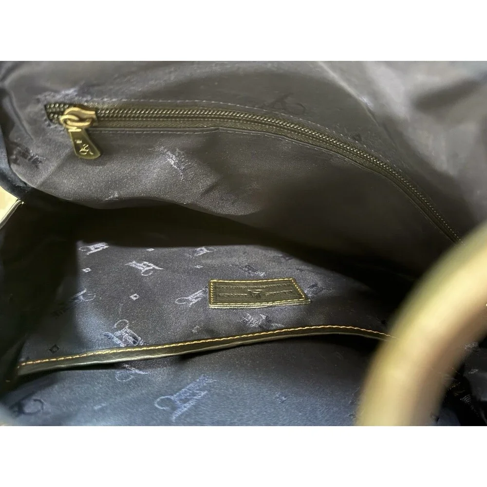 Links And Kings Crown Backpack Crown Black‎ Leather Collection New With Tags